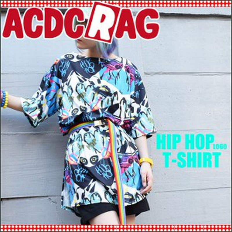 Acdc Rag エーシーディーシーラグ Hip Hop総柄 Tワンピ ワンピース ヒップホップ 原宿系 通販 Lineポイント最大1 0 Get Lineショッピング