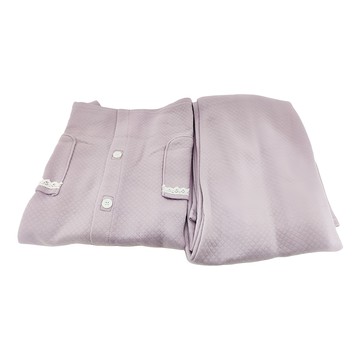 感恩使者 秋冬款拉鍊式病人服套裝 全開式易穿脫 100%棉  L  1套