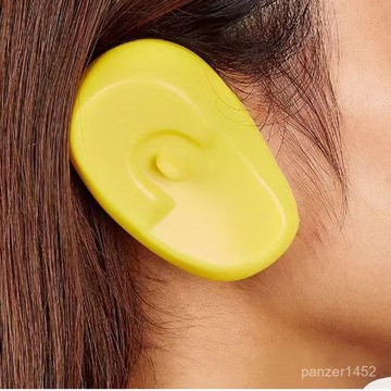 🔥桃園有貨🔥跨境熱銷硅膠耳罩防進水套焗油染髮燙頭髮保護耳套理髮店美髮工具 I38Q