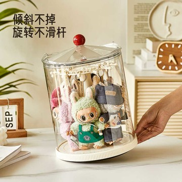 🎉台灣優選🎉娃娃旋轉收納盒 旋轉收納架 公仔展示盒 旋轉公仔盒 手辦展示架 公仔展示架 公仔收納盒 收納盒 盲盒收納