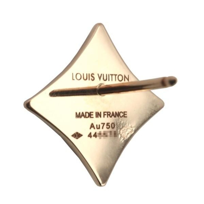 LOUIS VUITTON ピュス スター ブロッサム ナクレ ピアス Q96426 K18PG