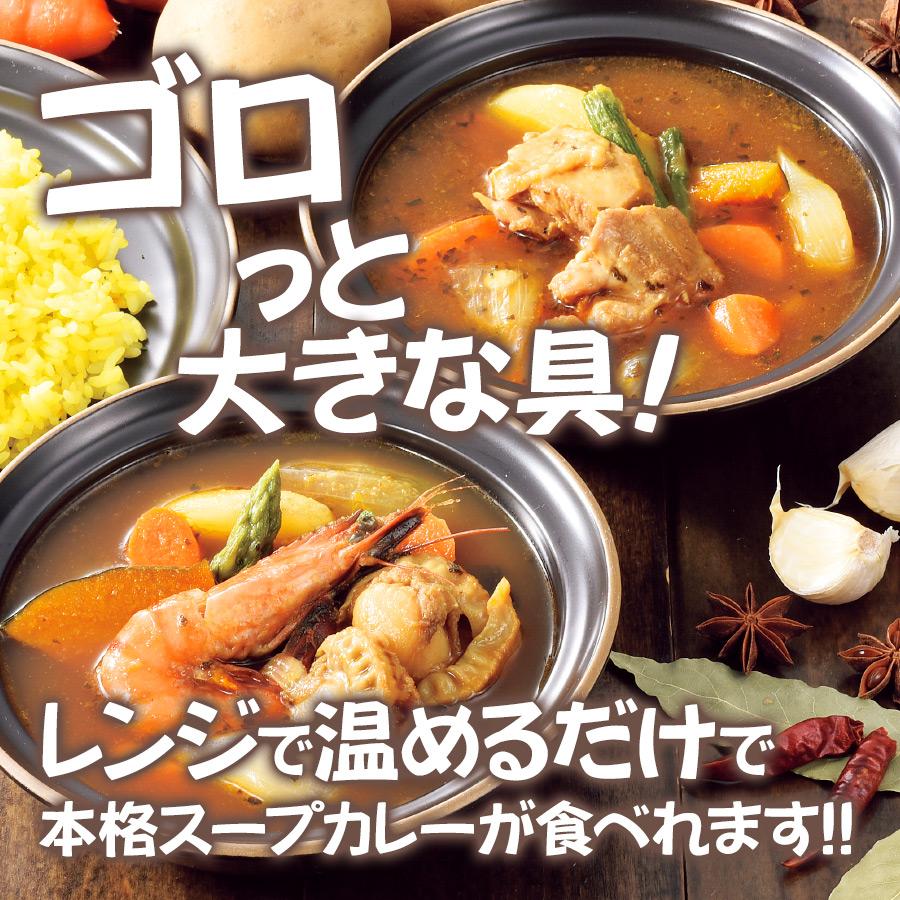 お歳暮 スープカレー 北海道 ギフト 冷凍 4食 セット シーフード スープカレー チキンスープカレー 各2個 海鮮 送料無料