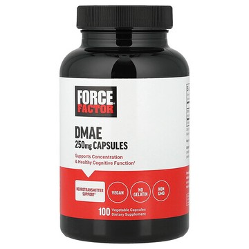 Force Factor, DMAE，250 毫克，100 粒素食膠囊
