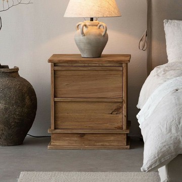 公司貨 附發票 免運 復古實木床頭櫃侘寂風簡約現代收納櫃抽屜櫃老松木小邊櫃