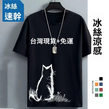 有貨在臺 大尺碼8XL冰絲男 速乾短袖 冰絲T 涼感衣男 排汗衫 速乾衣 冰絲短袖 吸濕排汗衣 吸濕排汗 運動短袖