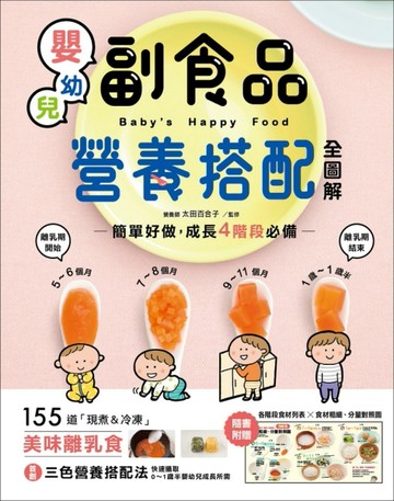 嬰幼兒副食品營養搭配全圖解：簡單好做，成長4階段必備！155道「現煮＆冷凍」美味[二手書_良好]