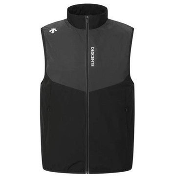 Descente 迪桑特 背心外套 男裝 反光 保暖 黑灰 SR121RPV11-BLK0