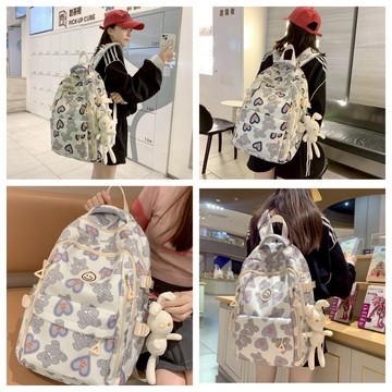 後背包/肩包🎁贈鴨子或兔子掛件🎁 包包 大容量後背包 多隔層 防潑水  大容量背包 交換禮物 聖誔節禮物 AW1