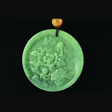 【典藏富玉】富貴牡丹天然滿綠翡翠