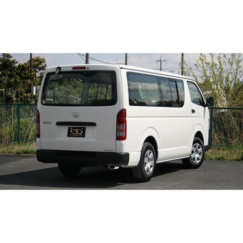 GANADOR マフラー ハイエースバン/レジアスエースバン LDF-KDH206V H22/8-H29/10 1KD-FTV 4WD 4AT  ディーゼル ポリッシュテール 個人宅不可 離島は要確認 通販 LINEポイント最大0.5%GET LINEショッピング