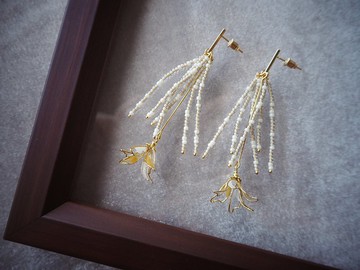 盈盈仙子 墜式樹脂耳環