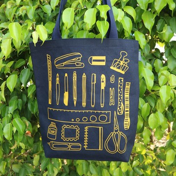 文具控托特帆布包 側背 肩背 台灣製 A4可放