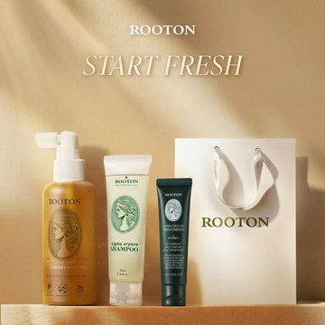 快速出貨【ROOTON】歡慶畢業🎓甦活植萃髮根噴霧150ml+甦活植萃洗髮精70ml+甦活植萃護髮素30ml+燙金禮袋