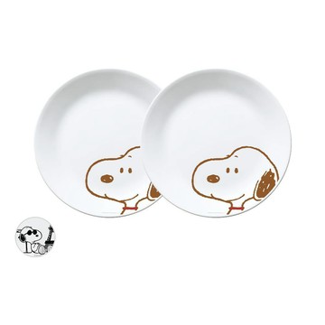 【美國康寧 CORELLE】SNOOPY史努比 復刻黑白、好朋友 10吋平盤<多件專案>
