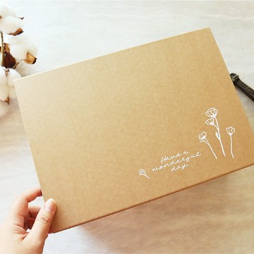 My Life 花草風 / 4號牛皮信封禮物盒 (中) | 交換禮物 SBS-77