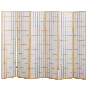 《C&B》超大和田六面84格和風屏風原木色