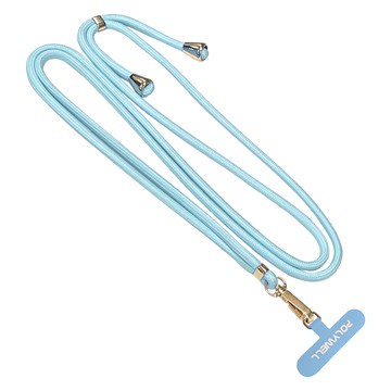 POLYWELL 寶利威爾 手機掛繩吊繩夾片組 PW15-T96-A358  藍色  1條