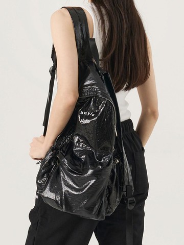 LOGO GLOSSY BACKPACK [3 Colors]
