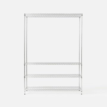 特力屋 耐重型鍍鉻四層架 寬152*深46*高210公分