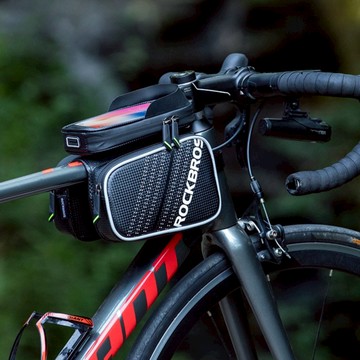 ROCKBROS洛克兄弟旗艦店 自行車包 山地車上管包 觸屏手機包 車頭包 車梁包 馬鞍包 騎行車包