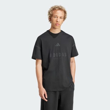 adidas 愛迪達 短袖上衣 男 M A SZN G T 黑 JJ3658