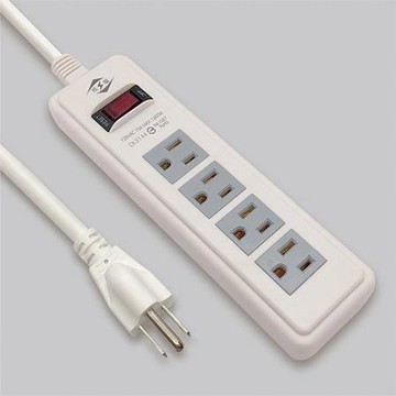 威電牌過載斷電延長線/CK3144/6尺/3孔/1開4插/條