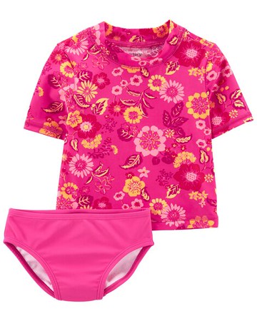 Toddler Floral 2-Piece Rashguard Set