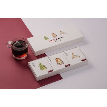HOHOCHA喝喝茶【動物三角立體茶包禮盒(9入)】-三角立體型茶包（台茶8號阿薩姆、台茶18號紅玉、台茶21號紅韻、紫芽山茶）
