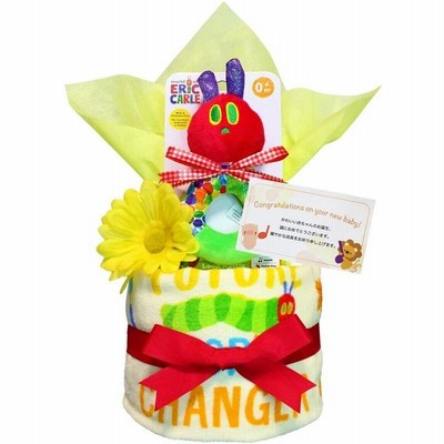 ★おむつケーキ はらぺこあおむし豪華2段 女の子 出産祝いに大人気!
