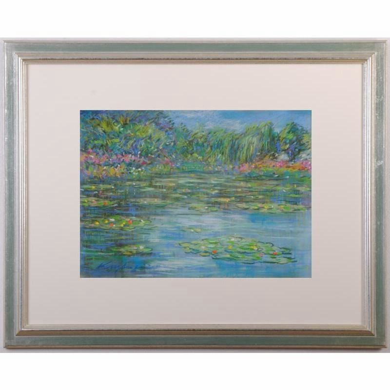 モネ 睡蓮 花 絵画 風景画 パステル画 フランス ジヴェルニー