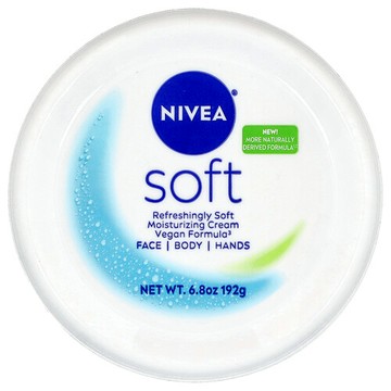 Nivea, 含霍霍巴油和維生素 E 的柔潤保濕霜，6.8 盎司（192 克）