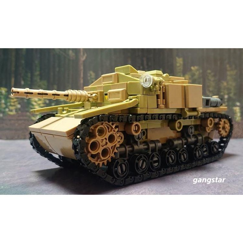 レゴ LEGO ブロック 互換 車 戦車 イタリア セモヴェンテ突撃砲 or M13