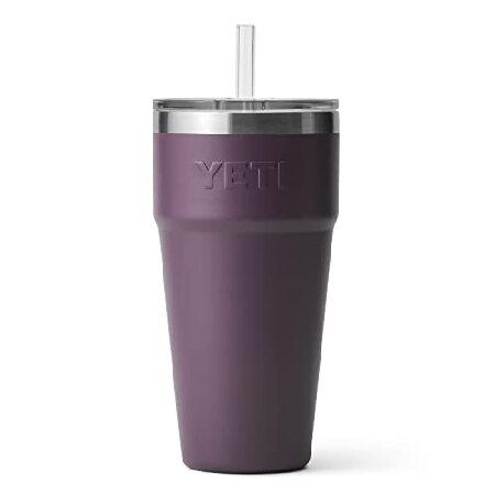 YETI Rambler 26 oz Straw Cup, Vacuum Insulated, Stainless Steel with Straw Lid, Nordic Purple並行輸入品