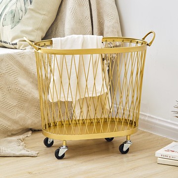 ins臟衣簍家用玩具收納籃子鐵藝裝衣服收納筐北歐風創意網紅款