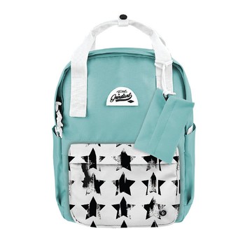 Grinstant混搭可拆組式13吋後背包 - 夢幻系列 (淺藍色配星星)