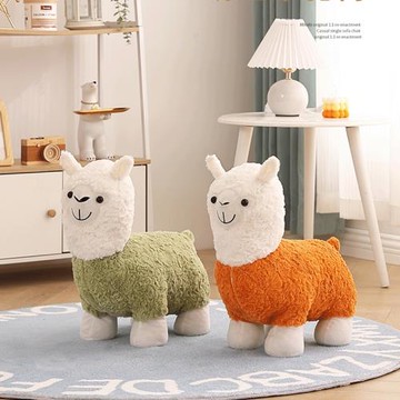 三夢羊駝凳子家用門口換鞋凳可坐式穿鞋凳簡約現代客廳沙發凳矮凳