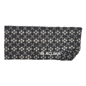 ACLIMA DE GLITRE 提花頭帶  輕量 保暖 柔軟 舒適  美麗諾羊毛  男女通用  均碼  黑色  1個