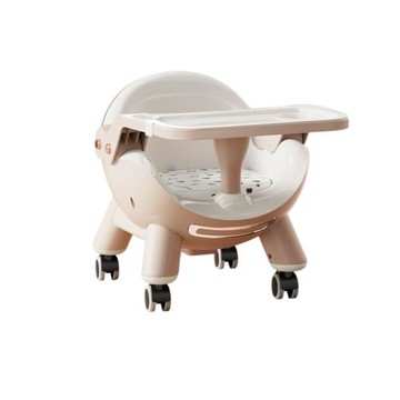 【LEZUN 樂尊】多功能調節嬰兒有輪帶餐盤座椅
