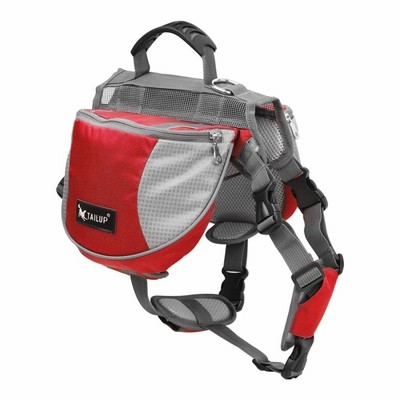 uxcell バックパック テールアップ 承認済み 犬 ペット バックパック キャリアー サドル バッグ キャンプ用 レッド L