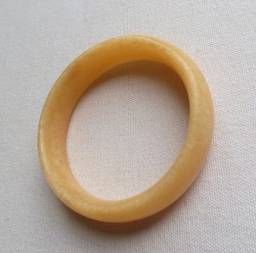 天然米黃玉手鐲#0209 61mm