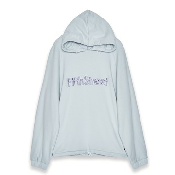 5th STREET｜女裝｜立體繡花帽T｜銀灰