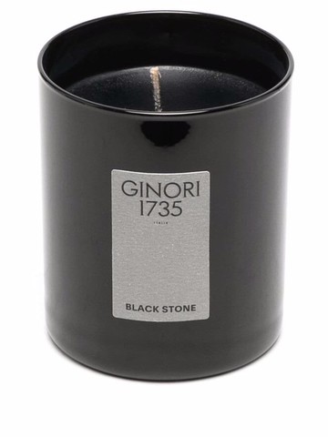 GINORI 1735 - Black Stone scented candle - unisex - Wax/glass - One Size
