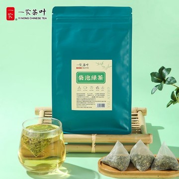 茶叶 绿茶 云雾茶 一農浙江綠茶茶包三角茶包袋泡云霧雨前茶葉40g(20包)