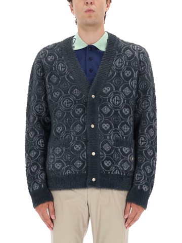 casablanca monogram "fluffy" cardigan