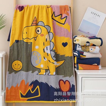 智陽毛巾四層紗布卡卡龍系列浴巾柔軟吸水快 干抹胸浴巾 廠價批發