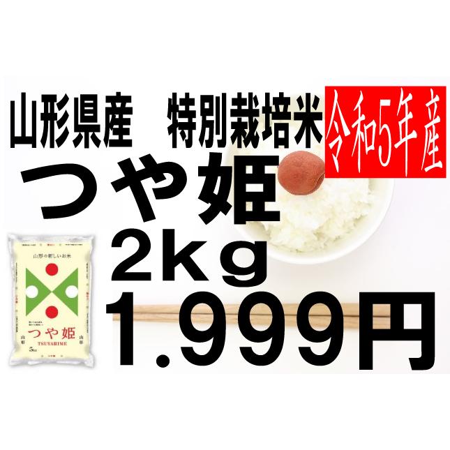 米　令和5年度産　山形県産　特別栽培米　つや姫 2kg