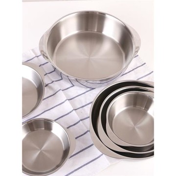 一體成型多尺寸湯盆火鍋盆湯鍋304不銹鋼加厚可配蓋16/20/24/28cm