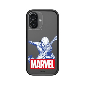 iPhone 17 Mod NX -邊框背蓋組合 (相機按鈕) 黑 - 迪士尼-漫威 Marvel - 蜘蛛人-漫威Logo版