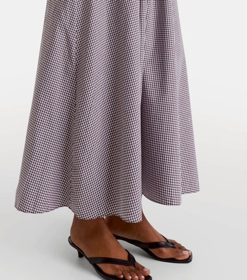 Faithfull Eudora gingham cotton-blend maxi dress