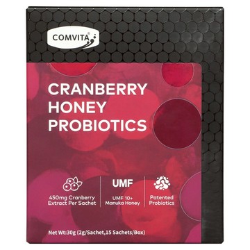 COMVITA 康維他 UMF10+ 蔓越莓蜂蜜 益生菌 2g  15包  1盒